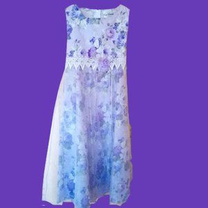 Purple Floral Dress Special Ocaasion Flower Girl 8